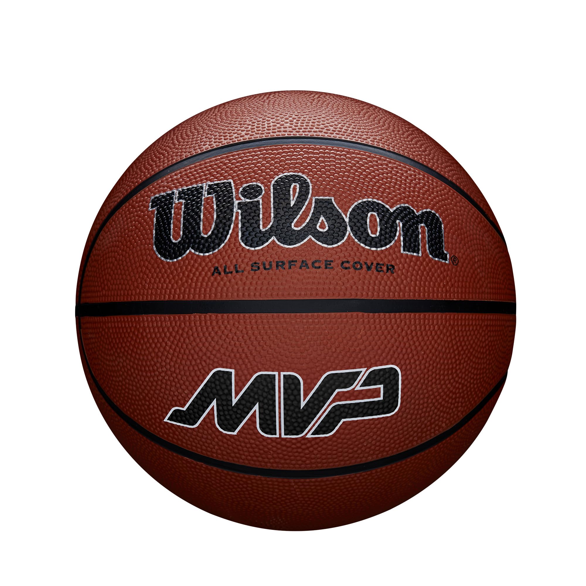 Wilson Unisex Adult MVP Basketball Traditional Rubber Surface for Outdoor Play, Orange, 6