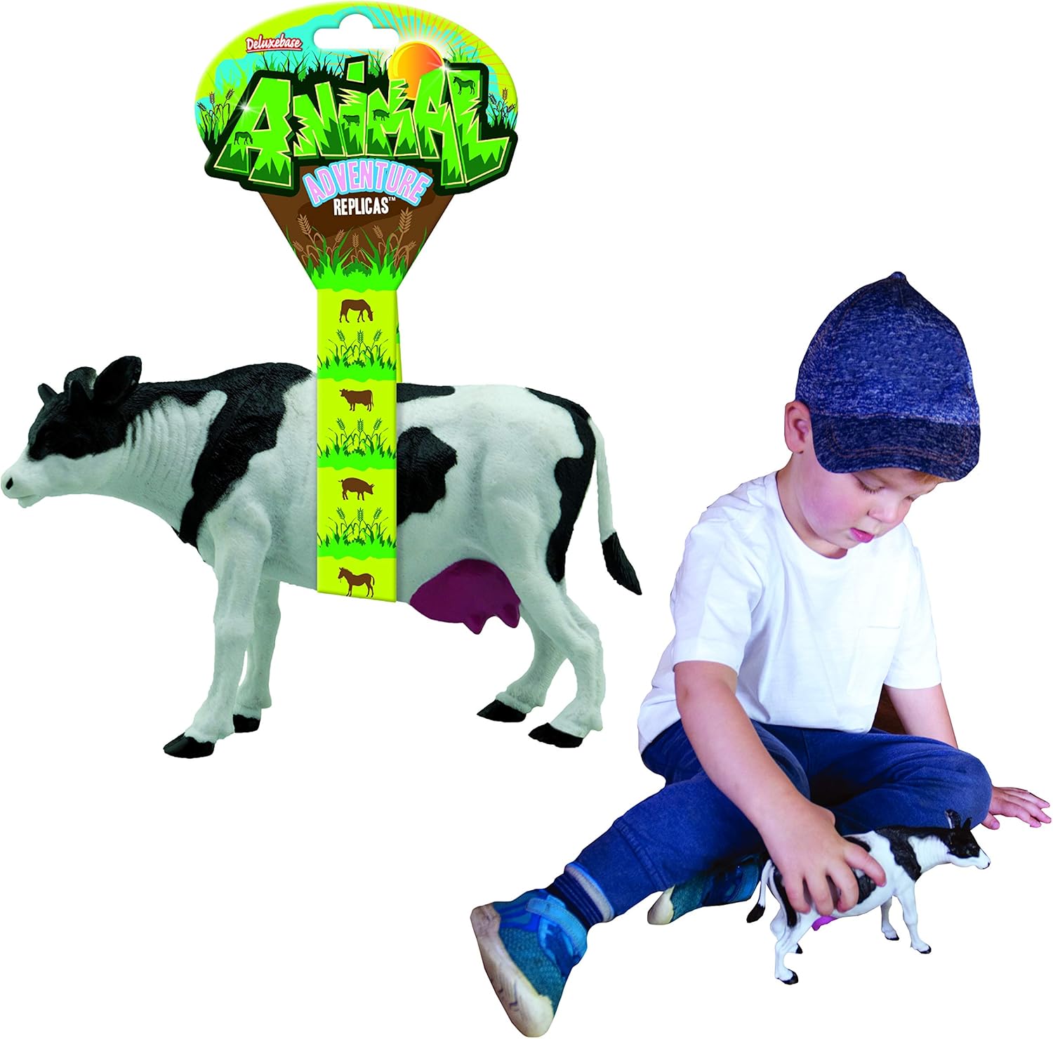 Animal Adventure Replica Cow From Deluxebase Cow Toy Replica Figure