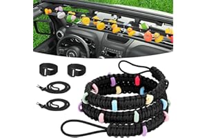 YIBEICO Duck Holder for Jeep, Elastic Rubber Duck Rope Holder for Jeep Wrangler YJ TJ JK JL & Gladiator JT, Paracord Ducks Display Fixed Mount, Hold 36 Ducks, Gift for Jeep Lover (Black)