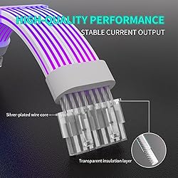 Sirlyr 8 Pin RGB GPU Cable,2 x 8Pin (6+2) PCIE RGB