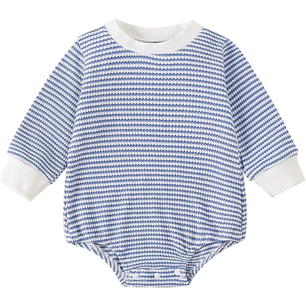 Baby Bubble Romper - Unisex Infant Clothes Long Sleeve Cotton Bodysuit