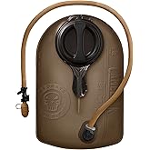 CamelBak Mil Spec Crux 100oz/3L Short Reservoir - Tactical Hydration Bladder - Faster Water Flow Rate - Leak-Proof Water Bladder - Ergonomic Shape - Big Bite Valve - BPA-Free, Brown