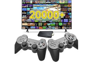 SNOWVOICE Retro Game Console,Retro Games Stick with 20,000+ Games,4k Hdmi Output Gaming Stick,TV-Connectable Gaming Console,Plug and Retro Play Video Gamefor TV