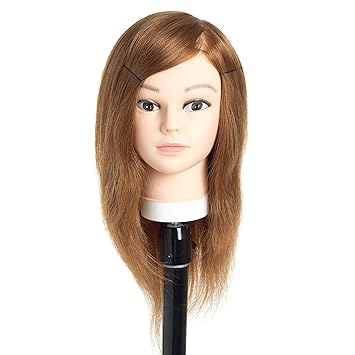 blonde human hair mannequin