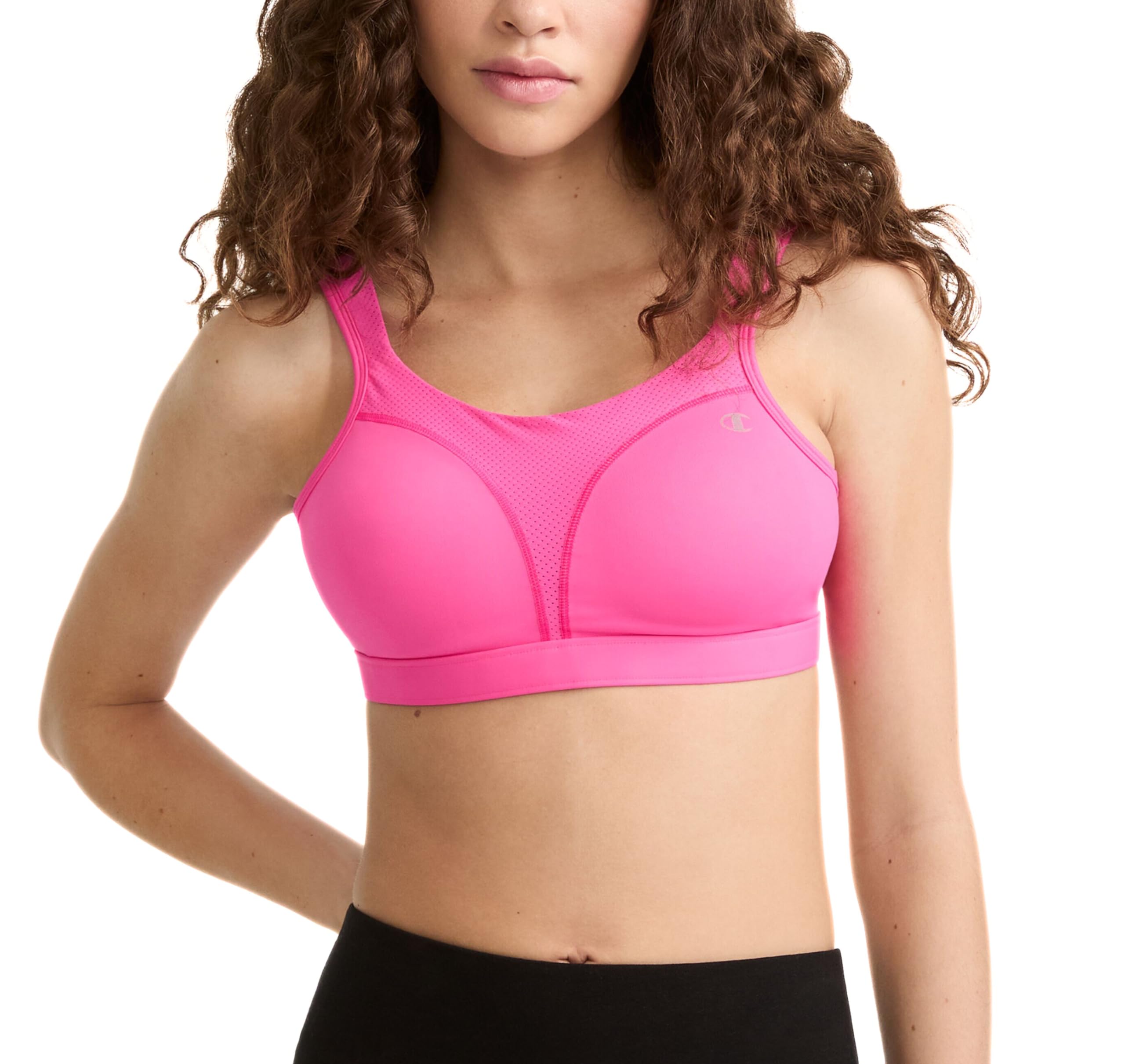 Photo 1 of Champion Women's Sports Bra, High-Impact, Maximum Support, Breathable, Moisture Wicking, Pinksicle, 40D
