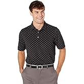 Cutter & Buck Mens Short Sleeve Virtue Eco Pique Tile Print Polo Shirt