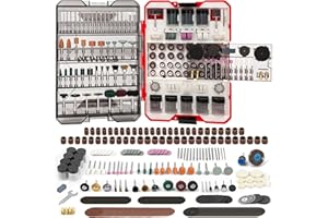 EZUVITA 618PCS Rotary Tool Accessory Kit, Fits Dremel Rotary Tools, Universal Fitment for Polishing, Sanding, Cutting, Drilli