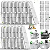 32 Pack Replacement Filters for DownyPaws Battery Operated Cat Water Fountain DPWFP6, Cat Fountain Filter Set for Downy Paws 84oz/2.5L Wireless Dog Pet Water Dispenser (16 Filters & 16 Sponges)