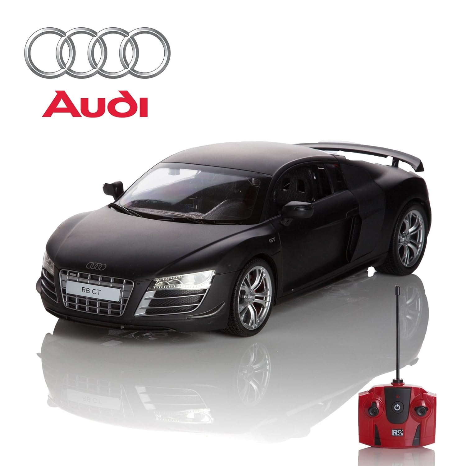 CMJ RC Cars Audi R8 Remote Control Car with Working Lights Electric Radio Control Audi R8 RC
