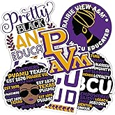 Desert Cactus Prairie View A&M University Sticker Panthers PVAMU Sticker Vinyl Decals Laptop Water Bottle Car Scrapbook (T2 HBCU-C)