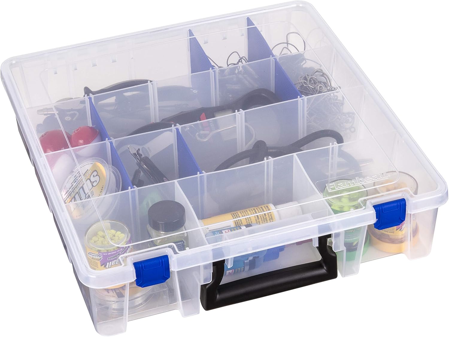 Flambeau Outdoors 9007 Tuff Tainer - 19 Compartments - Double Deep - Half Bulk (Includes (12) Zerust Dividers),Multi: Sports & Outdoors