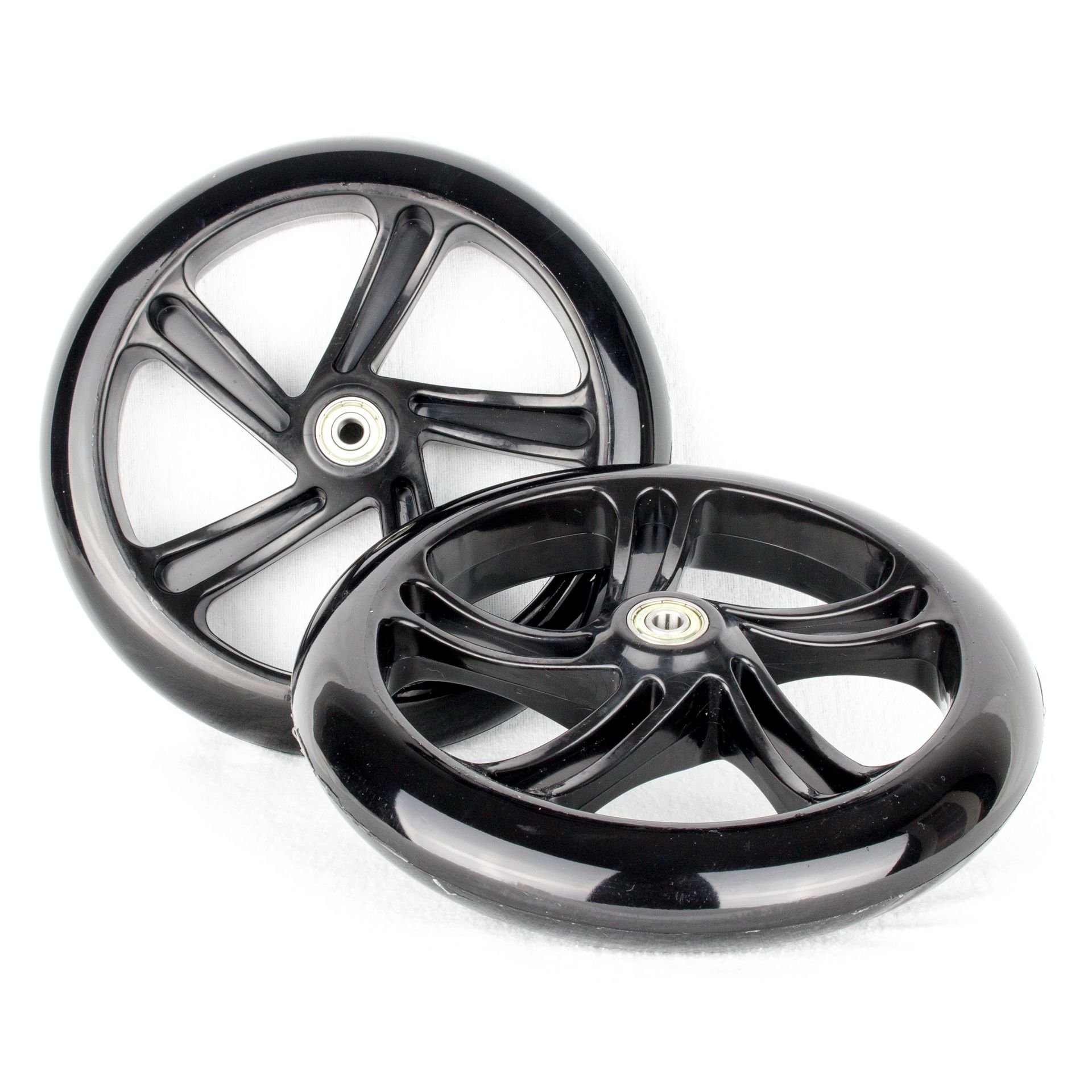 Polyurethane 200 MM Replacement Scooter Wheels for SilverPack of 2