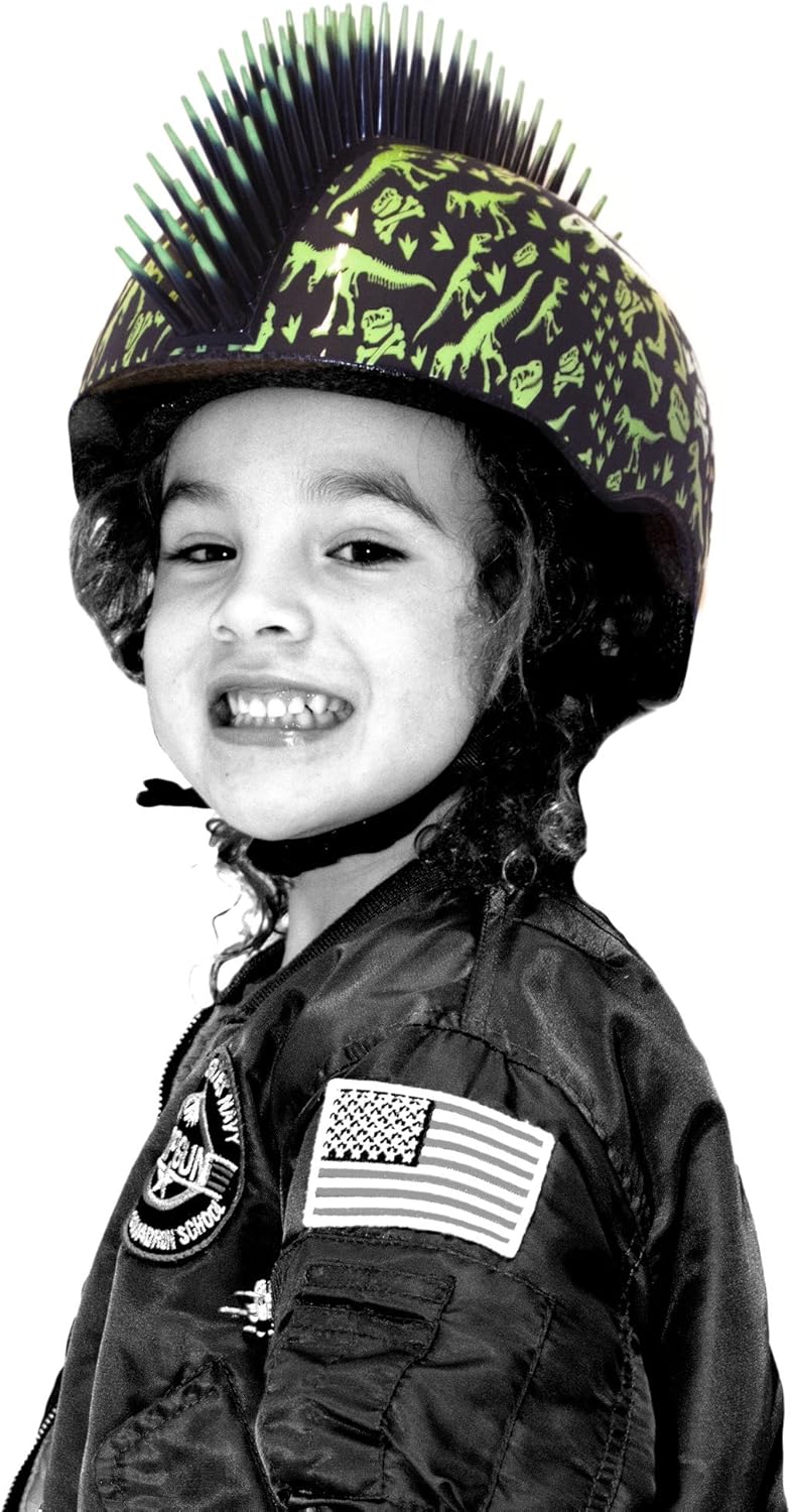 Raskullz T-Rex Bonez Mohawk Helmet, 3+ (48-52Cm) : Sports & Outdoors