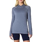 Amazon Essentials Women's Athletic Soft Performance Lightweight Long Sleeve Pullover Hoodie Workout Top, Space Dye
