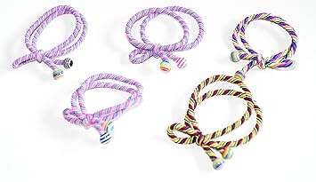 Cool Coloured Snag Free Endless Hair Elastics Bobbles Hair Bands