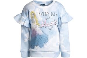 Disney Princess Beauty and the Beast Little Mermaid Frozen Minnie Mouse Girls Fleece Pullover Sweatshirt Toddler to Big Kid