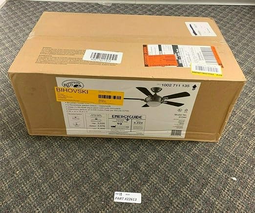 Amazon Com Hampton Bay 68044 Midili 44 Led Indoor Brushed Nickel