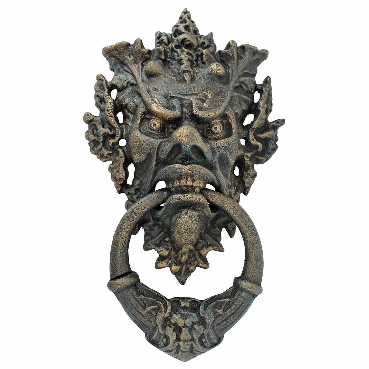 Design Toscano Vecchio Greenman Authentic Iron Door Knocker
