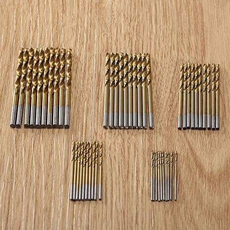 Generic 50pcs Drill Accessories Wood Tools Hss Twist Drill Bit Set High Speed Steel Drill Woodworking Power Tools 1/1.5/2/2.5/3mm