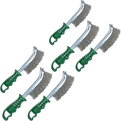 AB Tools Stainless Steel Curved Wire Brush Rust Removal Cleaning Hand Spid 6
