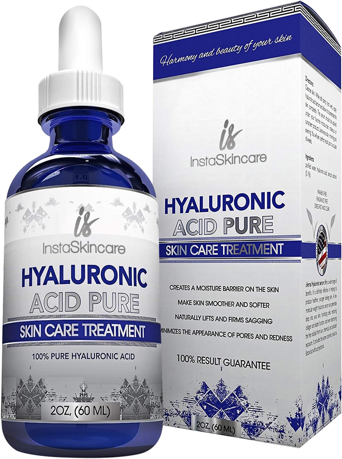 Hyaluronic Acid for Face (2 oz) - 100% Pure Medical Quality Clinical Strength Formula - Anti aging formula for your skin