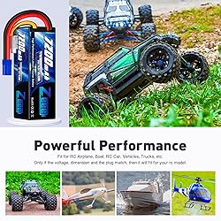 Zeee 4S Lipo Battery 7200mAh 14.8V 80C with EC5