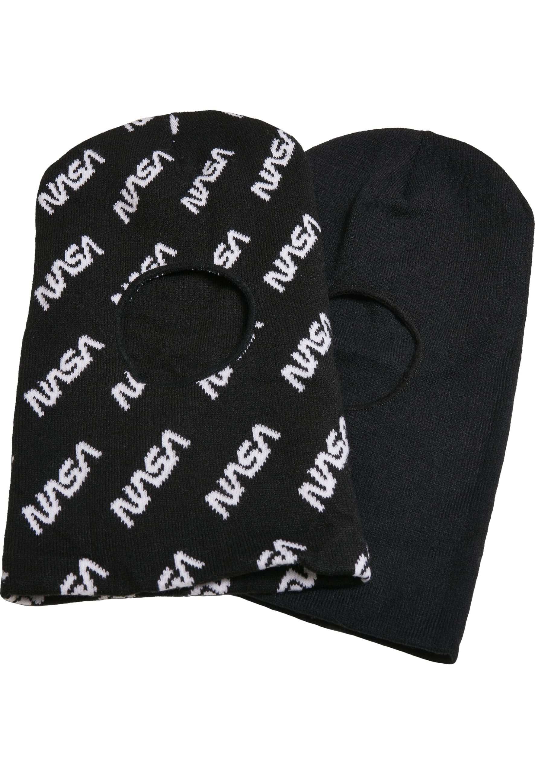 Mister Tee Unisex NASA Storm Mask Winter-Zubehör-Set, Noir/Noir/Blanc, TU EU