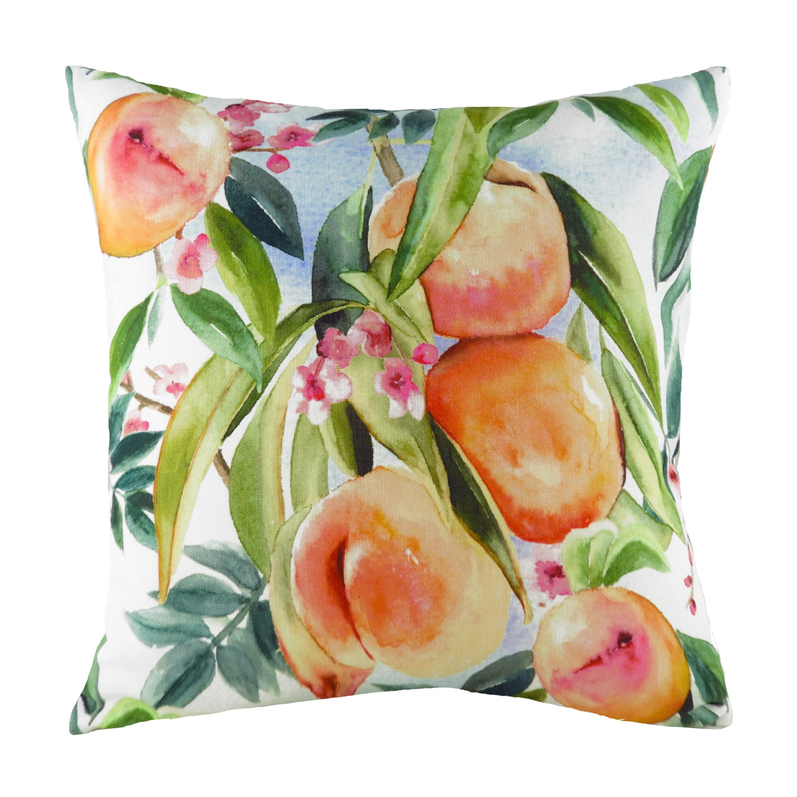 Evans Lichfield Fruit Peaches Polyester Filled Cushion, Multi, 43 x 43cm
