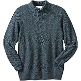 KingSize Men's Big & Tall Henley Shaker Sweater