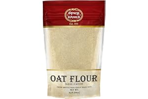 Oat Flour Whole Grain 4 Pound Bag (64oz) - Pure, USA Grown, For Baking & More, Non-GMO, Great Wheat Substitute - by Spicy World