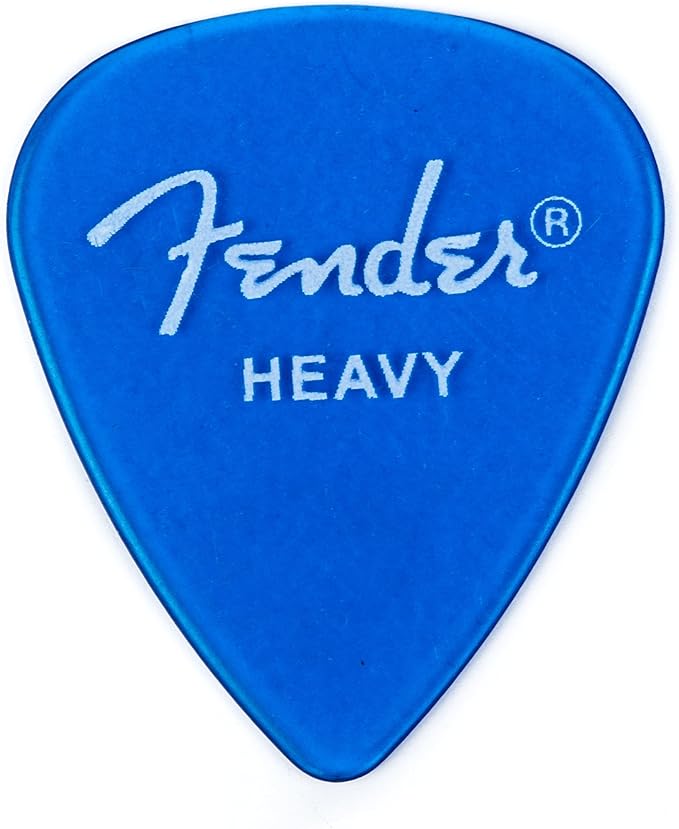 Fender California Clear Guitar Picks 12Pack Lake Placid Blue Heavy Amazon.ca Musical