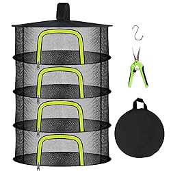 4 Layer Herb Drying Rack, Hanging Mesh