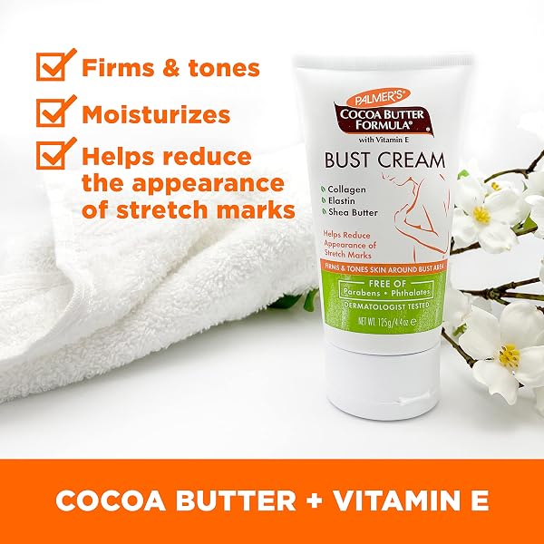 PALMER’S COCOA BUTTER FORMULA NEW MOMS SKIN RECOVERY POSTPARTUM ESSENTIALS, BODY LOTION (8.5 OZ) + NURSING BUTTER (1.1 OZ) + BUST CREAM (4.4 OZ) + SKIN THERAPY OIL (2 OZ), DERMATOLOGIST APPROVED