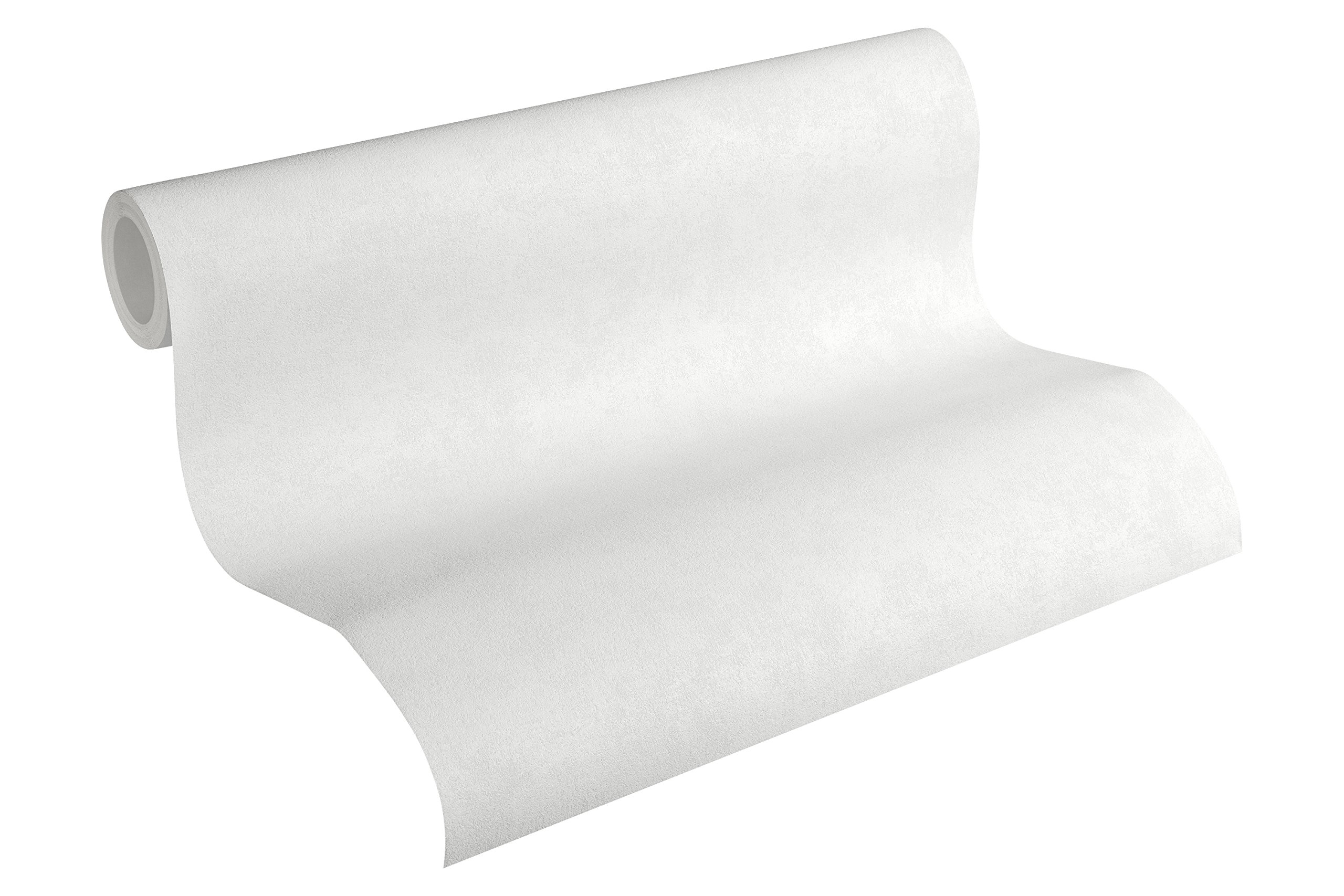 A.S. Création Plain Wallpaper Pop Style Non-Woven Wallpaper 10.05 m x 0.53 m Beige Creme Silver Made in Germany 116055 1160-55