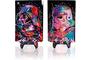 Heiko Stickers are Suitable for PS5 Console Skin disc Version, Compatible with PlayStation 5 Console/Controller Shell, Bubble-Free Sticker Protection, Third-Party PS5 Accessories(Star Wars)