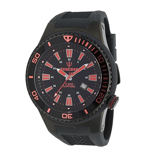 POSEIDON by KIENZLE XL Uhr Analog mit Silikon Armband UP00616