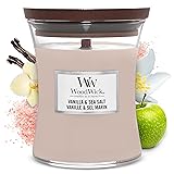 WoodWick Medium Hourglass Candle, Vanilla Sea Salt