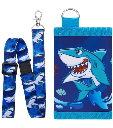 Amazon.com: Coldinair 3D Shark Leather Wallet for Teen Boys Kids