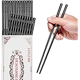 14 Pairs Fiberglass Chopsticks, MUTNITT Reusable Chopsticks Dishwasher Safe, Japanese Chinese Chop sticks for Home and Restau