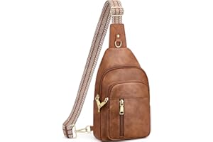 Fiiuos Anti Theft Crossbody Bags for Women RFID Sling Bag, Vegan Leather Cross Body Travel Purse for Women Men