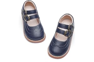 GINFIVE Toddler Little Girls Mary Janes Flats Girls Dress Shoes Kids Shoes