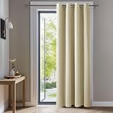 Deconovo Super Soft Blackout Curtain Eyelet 1 Panel Orange Flame 140x260cm