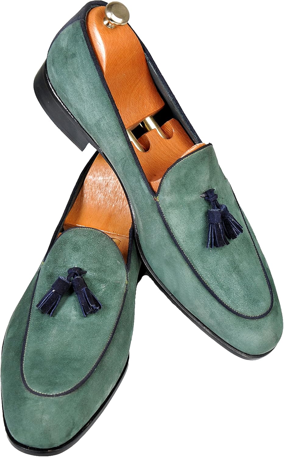 mens green suede dress shoes