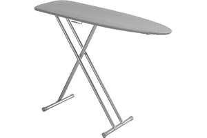Mabel Home Ironing Board, Made in Europe by Mabel Home, Adjustable Height, Extra Thick Heavy Duty Padded Cover, Extra Cover Included (3 Different Models & Sizes) (Ergo (45" x 15"))