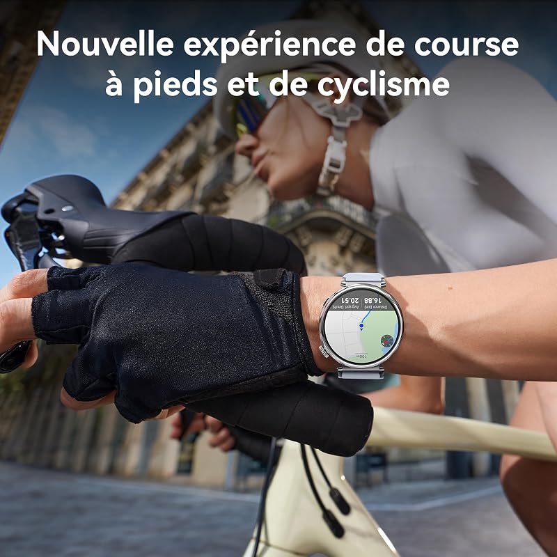 Watch GT 5 46mm Montre Connectée, Design aux Lignes épurées, Nouvelle expérience de Course à Pieds et de Cyclisme, Suivi de la santé, Jusqu'à 14 Jours d'autonomie, iOS & Android, Noir
