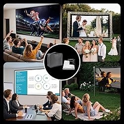 72 Inch Projector Screen Outdoor: VOOPVOR Upgraded