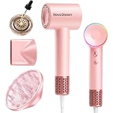 Hair Dryer, High Speed Ionic Blow Dryer with Diffuser (Sakura) | 160K RPM Fast Dries, Cuts Heat Damage, 500M Ions Eliminate Frizz &amp; Boost Shine, 3 Attachments for All Hair Types(Sakura)