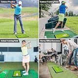JIMITOP Golf Swing Mat 13x17 Inch Divot Board with Anti-Slip Base Practice view 3
