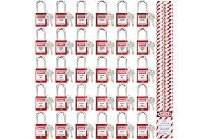 JOJOMARK Lockout Tagout Locks, Safety Padlocks, Loto Locks Keyed Differently Lock Out Tag Out Device Plastic with Lockout TagOut Tags Kits
