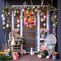 JMEXSUSS Easter Lights Multicolor Clear Wire